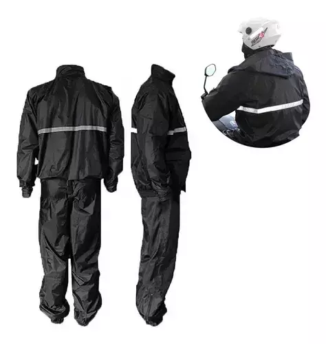 Capa de Chuva Motoqueiro IS0024 M – Faixa Refletiva de Segurança