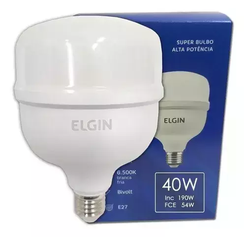 Lâmpada Super Bulbo LED 40W 3200 Lumens Bivolt – Iluminação Potente e Econômica