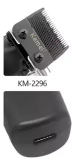 Máquina de Cortar Cabelo Profissional KM-2296 Kemei – Precisão e Potência - Imagem 3