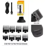 Máquina de Cortar Cabelo Profissional KM-2296 Kemei – Precisão e Potência - Imagem 2