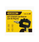 Kit Chave Catraca 15 Peças BOM-3118 – Profissional e Resistente
