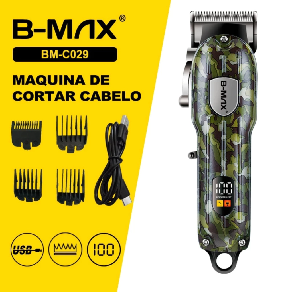 design-sem-nome-77-e3d00d258e98ba80c817416210851990-1024-1024 Máquina de Cortar Cabelo Profissional BM-C029 B-Max – Corte Preciso e Durável - Imagem 1
