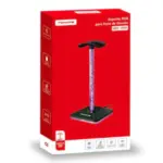 Suporte RGB para Fone de Ouvido MSY-9991 Tomate – Iluminação Gamer e Estilo - Imagem 2