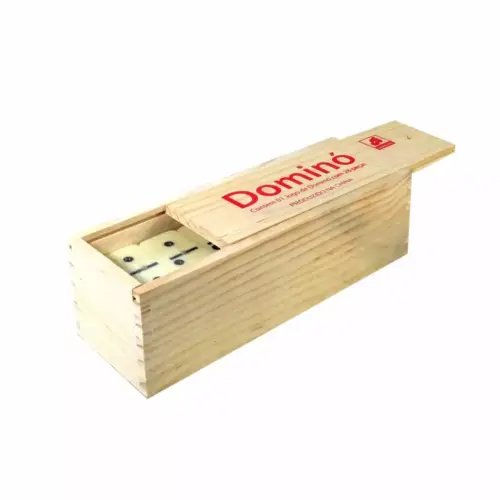 Dominó em Caixa de Madeira 28 Peças KA-6949 / KA-6959 – Clássico e Elegante