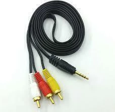 Cabo P2 com 3RCA Peining PEI-J353 – Conexão Áudio/Vídeo Profissional