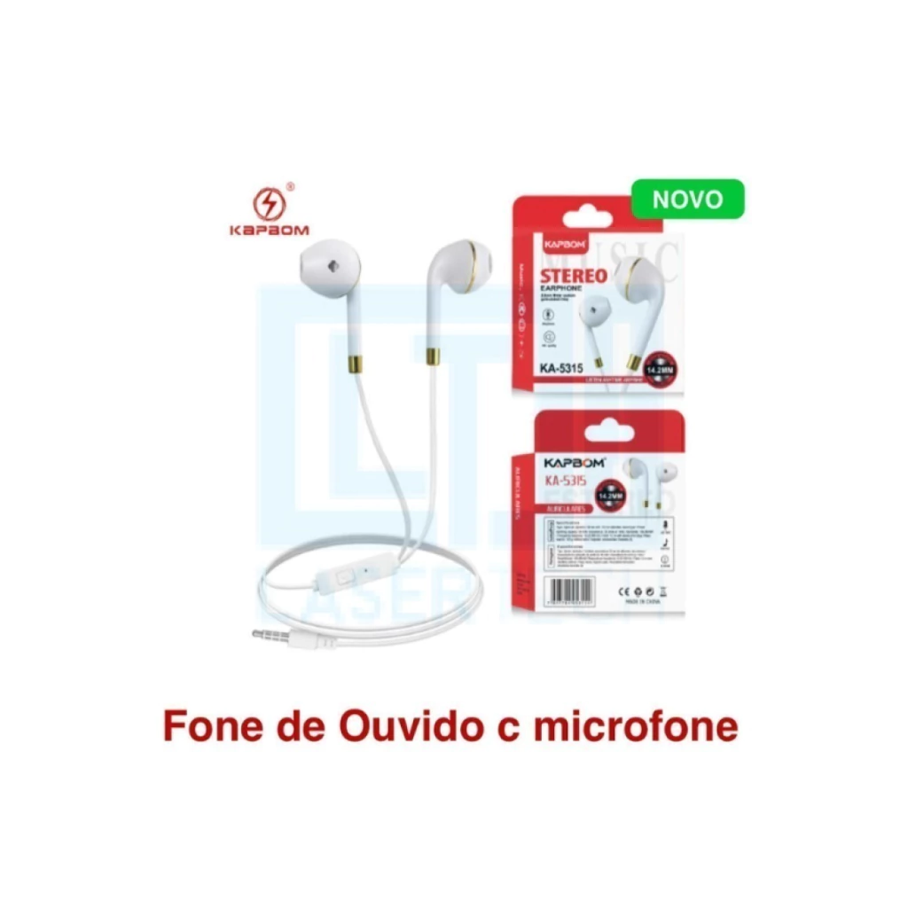 e0f0536a223a8167b422c661af155b34-1c1e30b8e4efefa76117199316690507-1024-1024 Fone de Ouvido com Microfone KA-5315 – Som Limpo e Ideal para Chamadas - Imagem 1