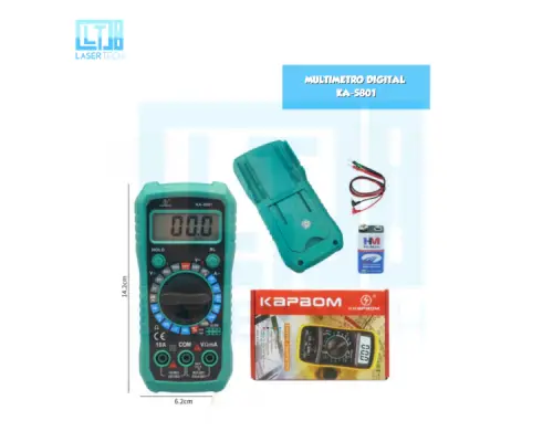 Multímetro Digital KA-5801 – Medição Segura e Precisa