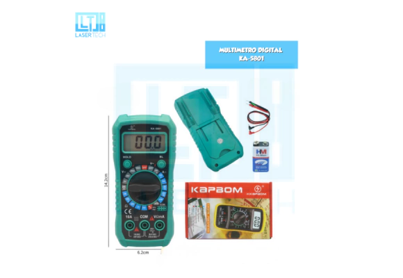 e803c43be0b20879d7602ae72f25687e-6589b4d1b4d83bc81717164108917799-1024-1024 Multímetro Digital KA-5801 – Medição Segura e Precisa - Imagem 1