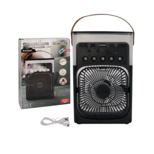 Climatizador e Ventilador Portátil com LED AR0921 Startools – Eficiente e Silencioso