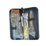 Kit Tesouras Barbeiro + Navalha KA-5063 – Corte Profissional - Imagem 2