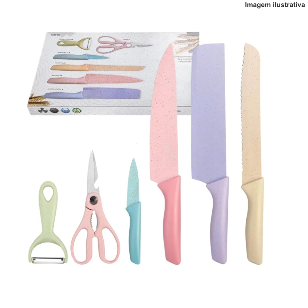 faqueiro-6-pcs-colorido-er-0278-af49924b52583f7a1217283067292186-1024-1024 Faqueiro 6 Peças Colorido ER-0278 – Estilo e Praticidade à Mesa - Imagem 1