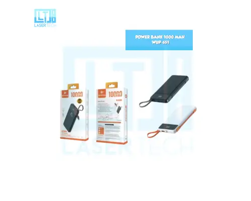 Power Bank 10.000mAh WUP-651 – Compacto e Rápido