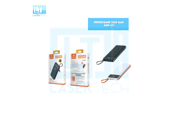 fd8fa29cfa342f3f26001653b0e65ce0-8dd61bce976f1da03c17164065688504-1024-1024 Power Bank 10.000mAh WUP-651 – Compacto e Rápido - Imagem 1