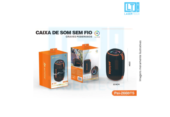 ffd82a42fb418a66832e55b0e72f0188-c2f24c69d146d2466717164979567268-1024-1024 Caixa de Som 15W PEI-266BTS Peining – Som Potente e Design Moderno - Imagem 1