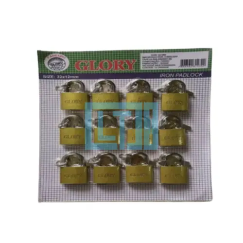 Cadeado 12 Peças 32x12 – Ideal para Armários e Portas