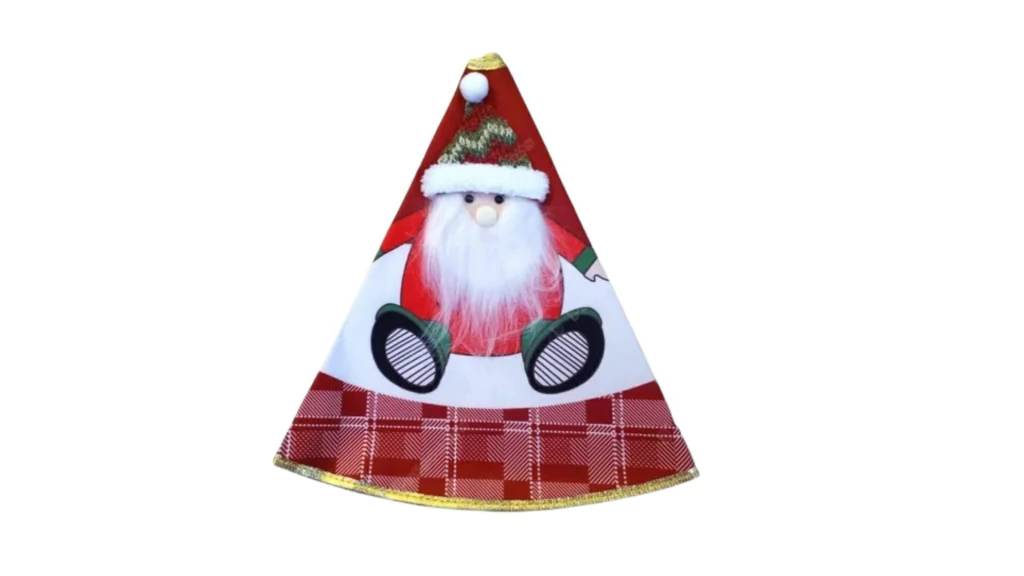 futura-42-2cbe2049d496ee6dcf17587182018676-1024-1024 Saia para Árvore Natalina E72058 – Papai Noel Sentado 80cm - Imagem 1