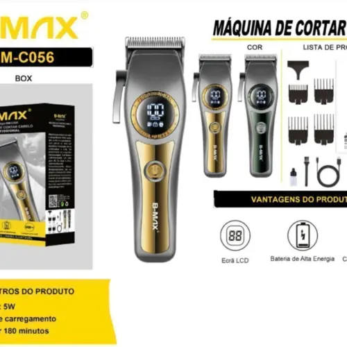Máquina de Cortar Cabelo Profissional BM-C056 – Potência e Precisão