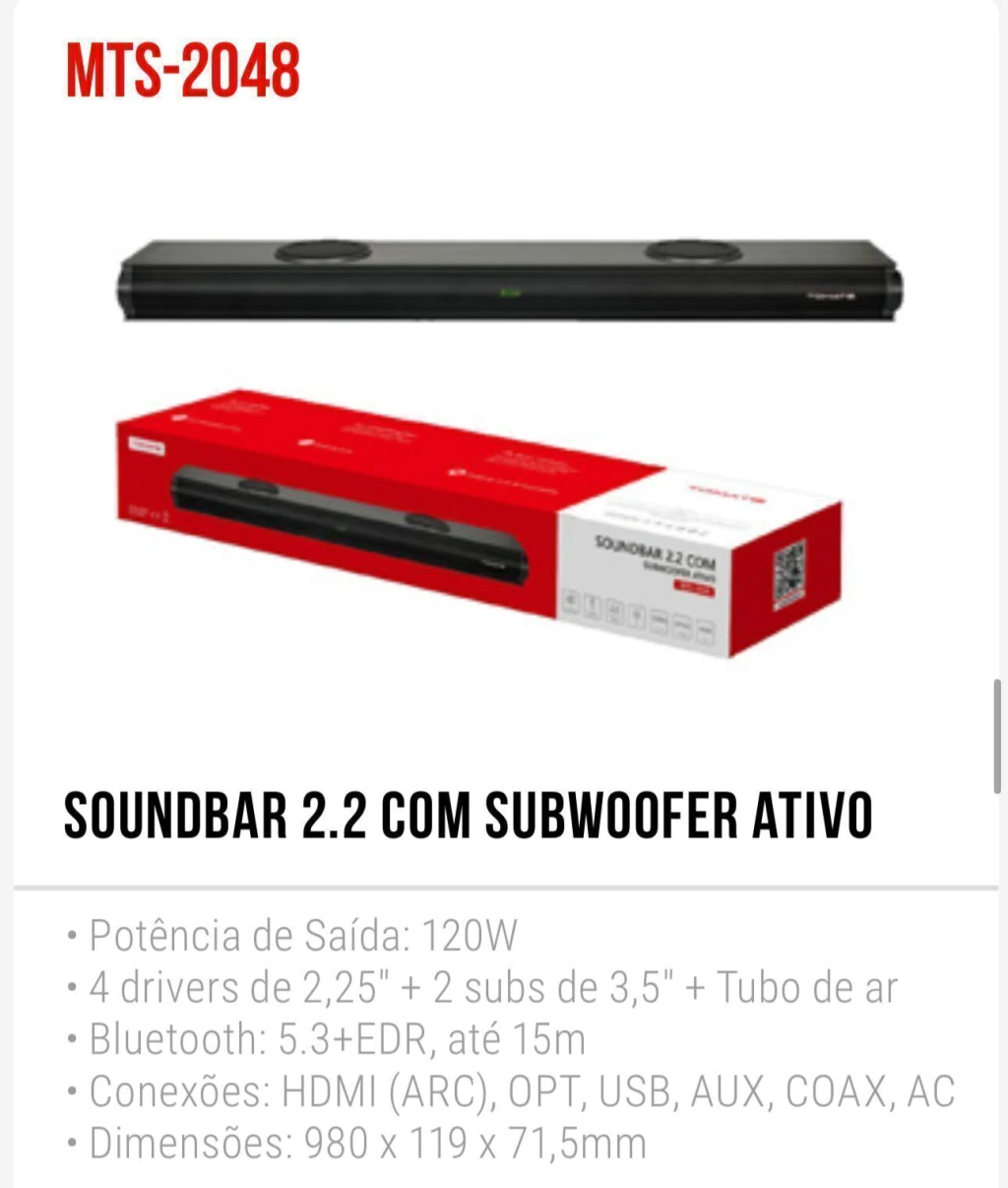 imagem-do-whatsapp-de-2025-04-09-as-14-17-42_eedc457f-180705cee9879fb1f317442926319334-1024-1024 Soundbar MTS-2048 – 2.2 Canais com Subwoofer Ativo - Imagem 1