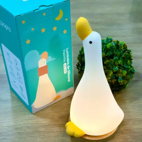 Luminária de Silicone Ganso AKL-L024 – Criativa e Flexível