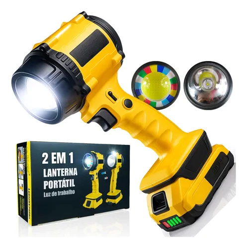 Lanterna Portátil Luz de Trabalho BM-8551 – Recarregável e Potente