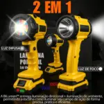 Lanterna Portátil Luz de Trabalho BM-8551 – Recarregável e Potente - Imagem 2