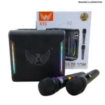 Caixa de Som Karaokê 120W X55 – LED RGB com 2 Microfones