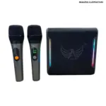 Caixa de Som Karaokê 120W X55 – LED RGB com 2 Microfones - Imagem 2