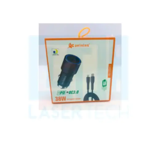 Carregador Veicular USB-C para iOS 38W PEI-CC09I – Rápido e Compacto
