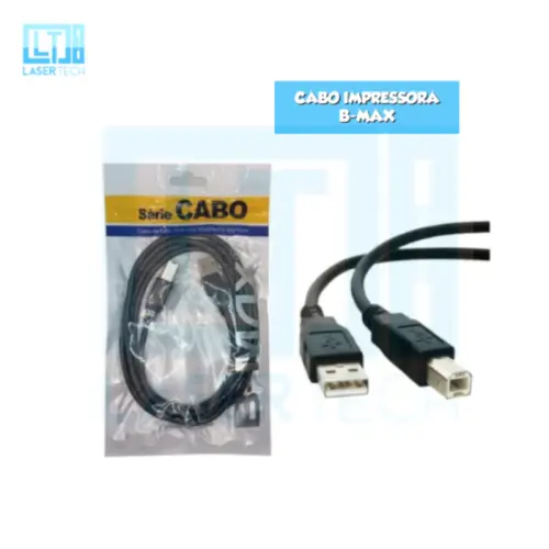 Cabo de Impressora 1.5M Lehmox LEY-1550 BM-8402 – Conexão Estável e Durável