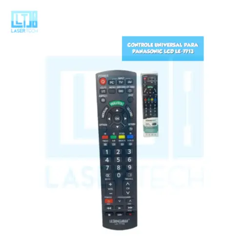 Controle Universal para Panasonic LCD LE-7713 – Fácil de Usar e Eficiente