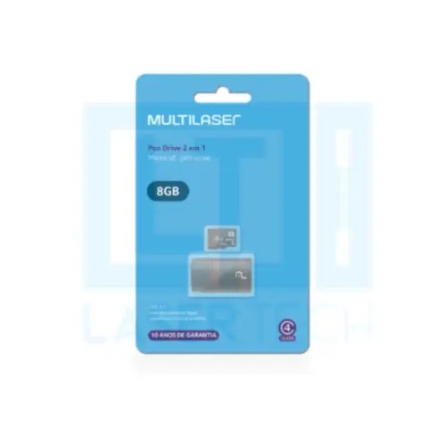 Cartão de Memória 8GB Multilaser – Armazenamento Rápido e Confiável