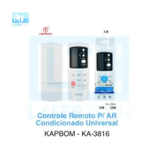 Controle para Ar-Condicionado KA-3816 – Compatível e Fácil de Configurar