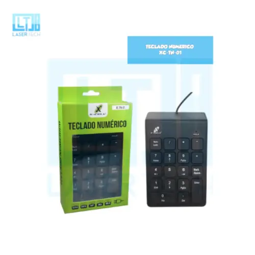 Teclado Numérico XC-TN-01 – Confortável e Silencioso