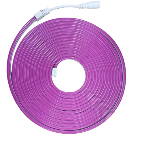 Fita LED Roxa 5m 7128 – Iluminação Decorativa e Moderna