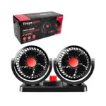 Mini Ventilador Automotivo Duplo 12V CRS-1000 TRY-0001 – Arrefecimento e Conforto