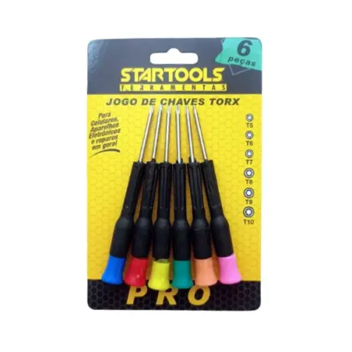 Jogo de Chave Torx com 6 Peças AR0025 Startools – Resistência e Precisão