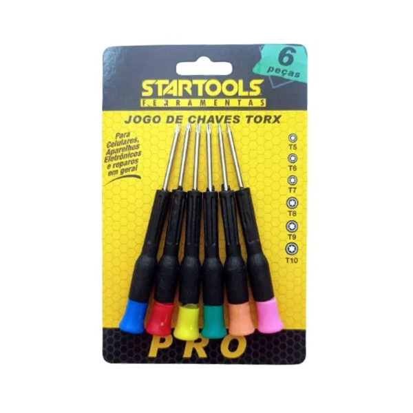 preco-83-fd4336dccf89f6e92317327225322772-1024-1024 Jogo de Chave Torx com 6 Peças AR0025 Startools – Resistência e Precisão - Imagem 1