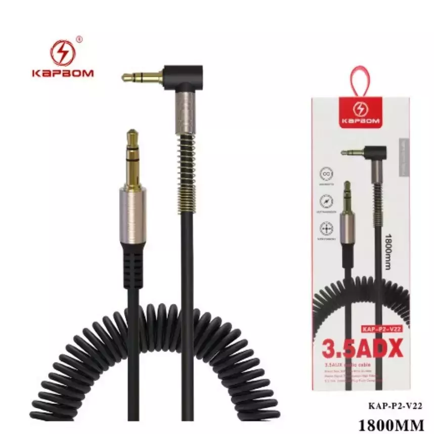sg-11134201-7rd5q-luau20tpy0a980-8e5df578b7bb1d49c917423275143954-1024-1024 Cabo Auxiliar P2 KAPBOM KAP-P2-V22 – Áudio Nítido e Conexão Estável - Imagem 1
