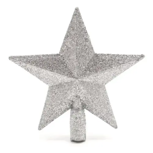 Estrela Ponteira Glitter 20cm E72004 – Decoração Natalina Brilhante