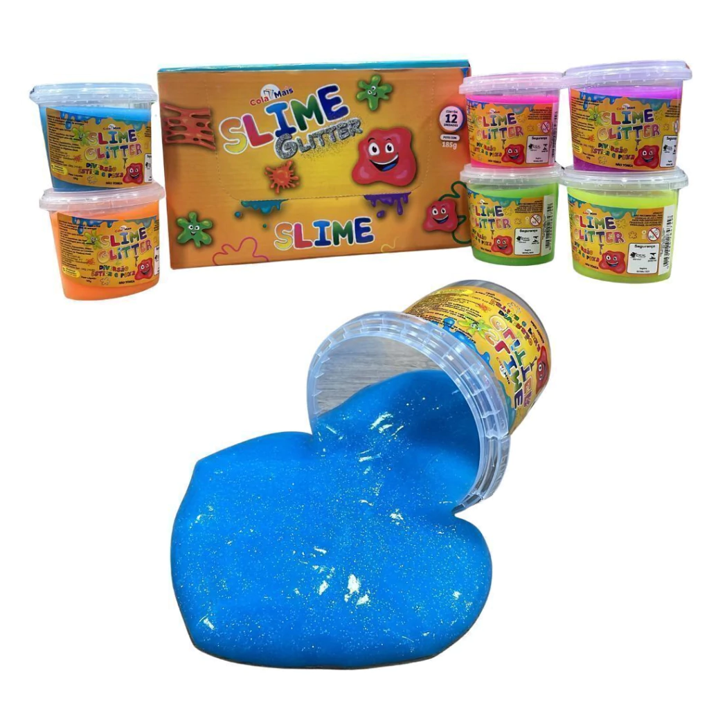 site-15-296b4a68c928e1d56217589097424938-1024-1024 Cola Slime Glitter com 12 Unidades SLIME185 – Brilho e Diversão - Imagem 1