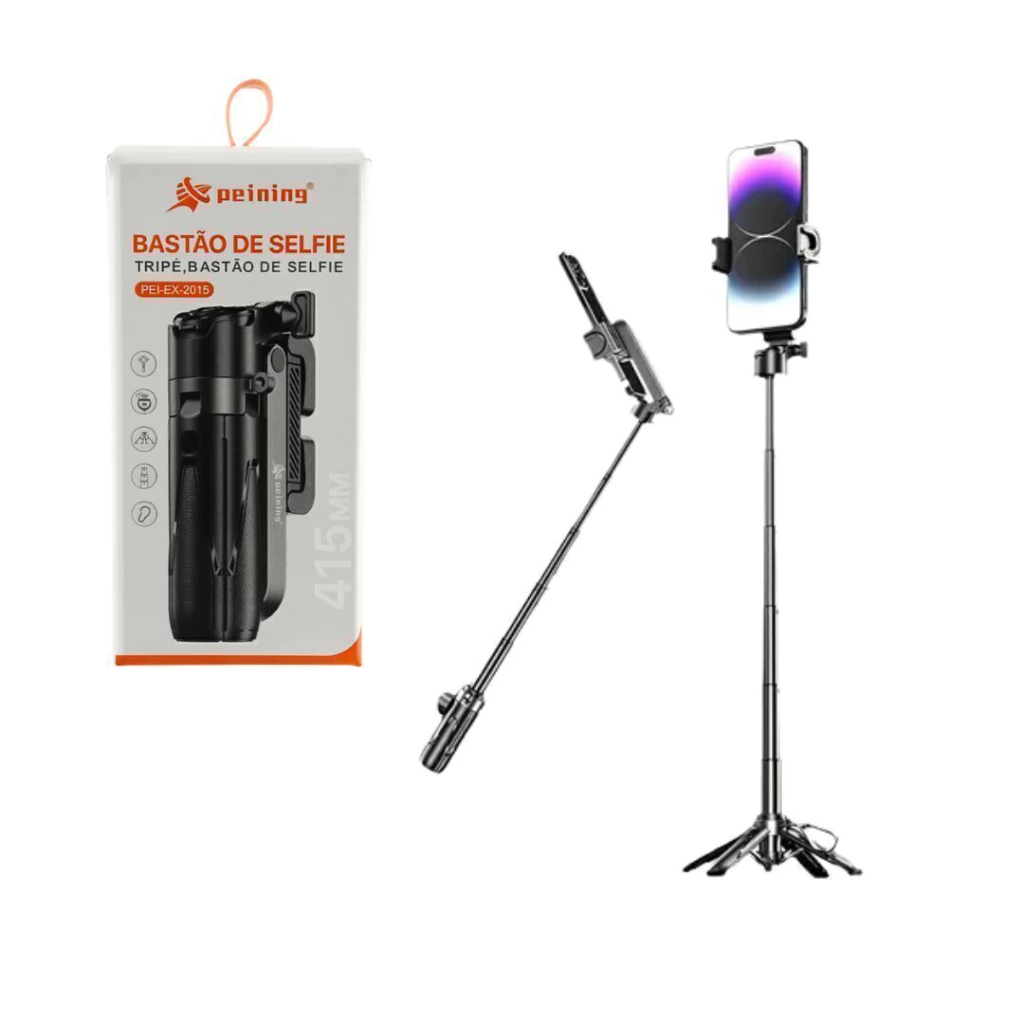 site-16-6151afe81b5c3005de17561286899125-1024-1024 Bastão de Selfie Tripé PEI-EX-2015 – Estável e Ajustável - Imagem 1