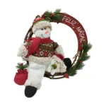 Guirlanda Boneco de Neve 35cm E72143 – Decoração Natalina Feliz Natal - Imagem 2