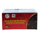 Cascata 128 LEDs Colorido 31099 – Luz Decorativa e Festiva - Imagem 2