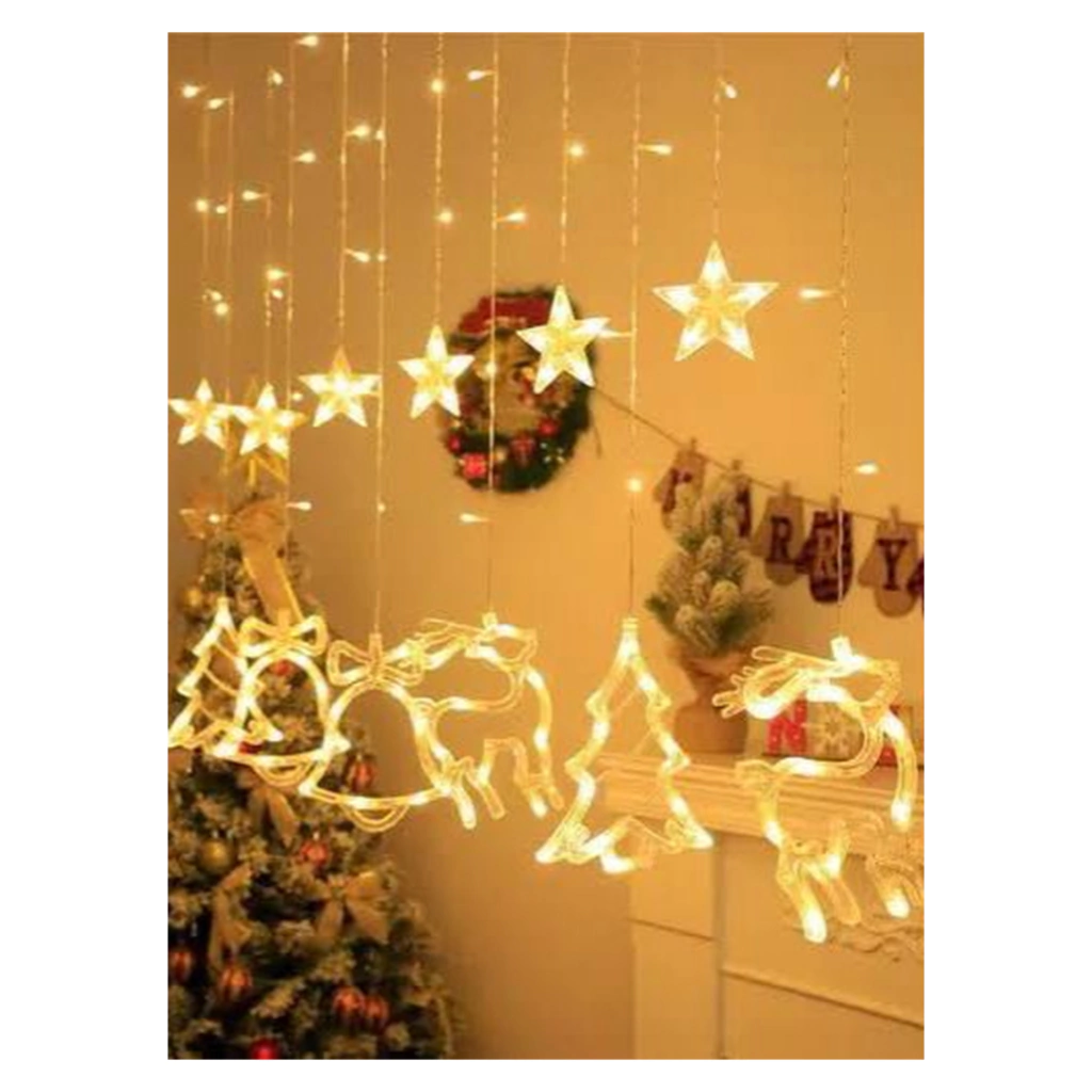 site-2025-10-07t111455-439-abe0ff92f1bc3c9f5f17598465354829-1024-1024 Cascata com Figuras 138 LEDs Warm 21662 – Iluminação Natalina Bivolt - Imagem 1