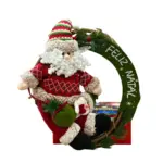 Guirlanda Boneco de Neve 35cm E72143 – Decoração Natalina Feliz Natal - Imagem 3