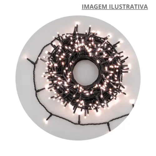 Pisca Pisca 100 Leds Vermelhos 10M 127V 15073 – Iluminação Natalina Vibrante
