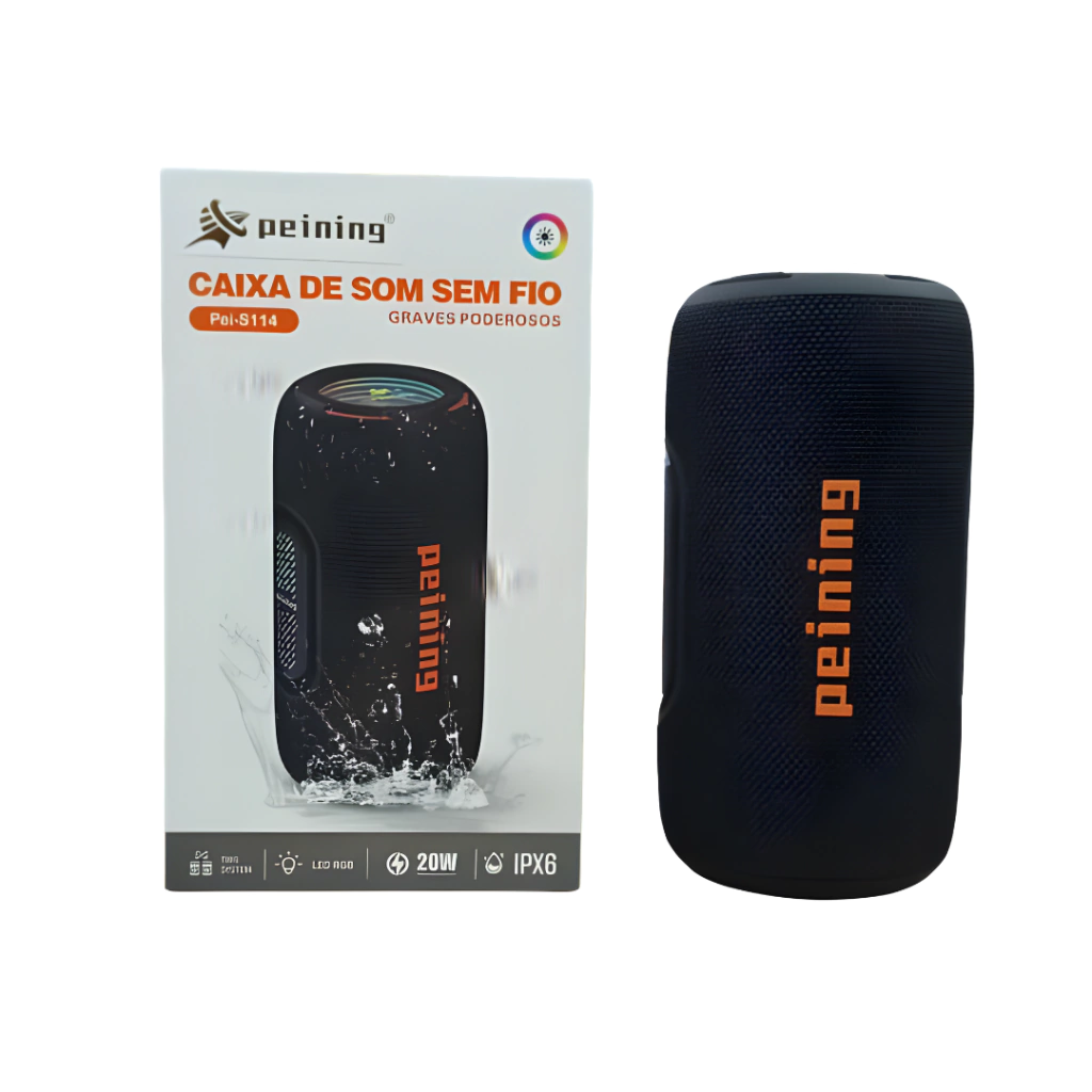 site-2025-10-08t142549-134-72920f082ef1000cfc17599443532773-1024-1024 Caixa de Som 20W PEI-S114 – LED RGB e Som Nítido - Imagem 1