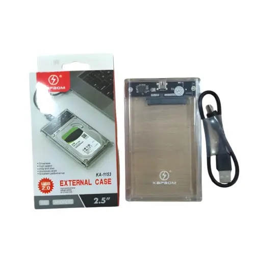 Case para HD 2.0 Transparente KA-1153 – Proteção e Design Slim