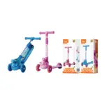 Scooter Infantil Dobrável AL-BC20 – Roda Brilhante e Estilo - Imagem 2