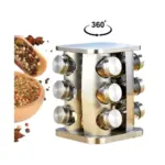 Kit Porta Temperos Inox com 12 Potes BM-F1159 LT23251 – Organização e Estilo - Imagem 2